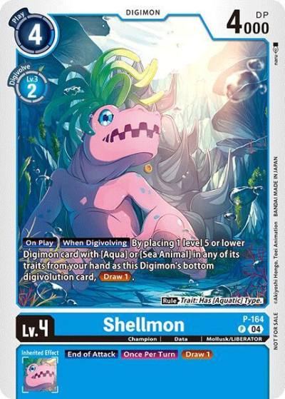 Shellmon Store Tournament 2025 Vol1 Participation Pack P-164 P Digimon Promotion Cards Digimon card