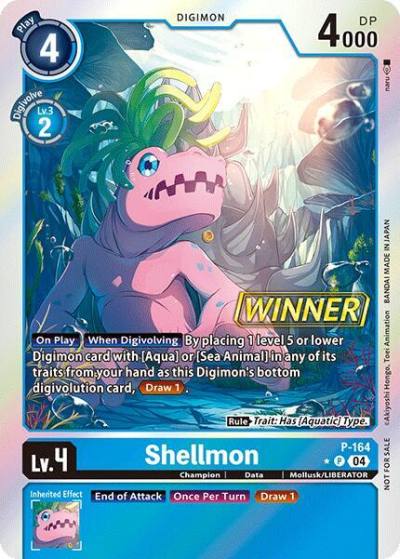 Shellmon Store Tournament 2025 Vol1 Winner Pack P-164 P Digimon Promotion Cards Digimon card