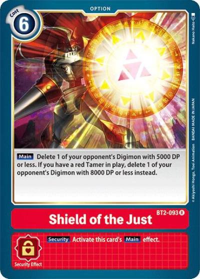 Shield of the Just BT2-093 R Release Special Booster 1.0 Digimon card