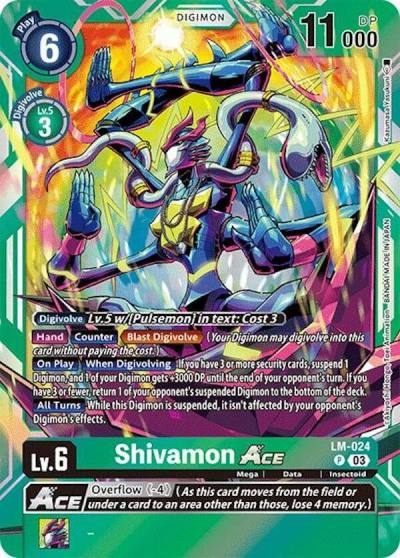 Shivamon ACE LM-024 P Special Limited Set Digimon card
