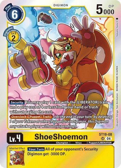 ShoeShoemon ST19-08 SR Starter Deck 19: Fable Waltz Digimon card