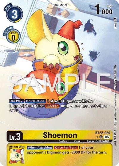 Shoemon Box Topper BT22-029 C Cyber Eden Digimon card