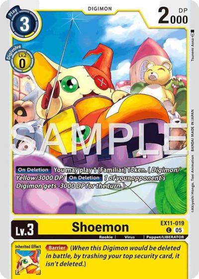 Shoemon EX11-019 C Dawn of Liberator Digimon card