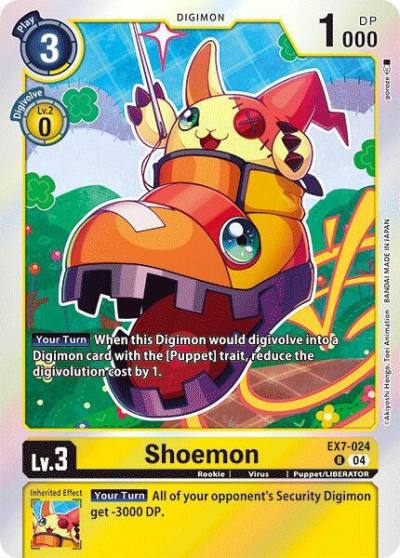 Shoemon EX7-024 R Digimon LIBERATOR Digimon card