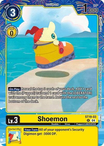 Shoemon Regulation Battle Vol 2 ST19-03 R Digimon Promotion Cards Digimon card