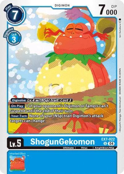 ShogunGekomon EX7-022 U Digimon LIBERATOR Digimon card