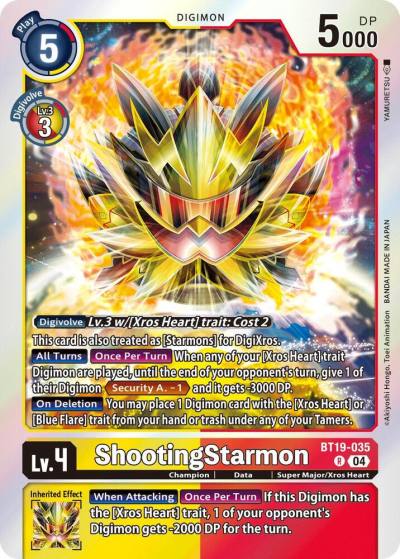 ShootingStarmon BT19-035 R Release Special Booster 2.5 Digimon card