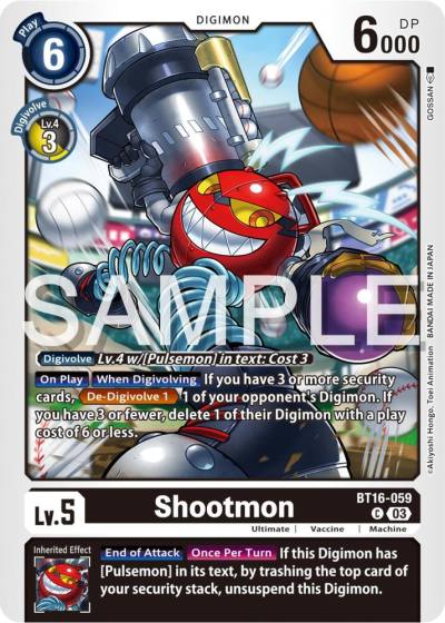 Shootmon BT16-059 C Beginning Observer Digimon card