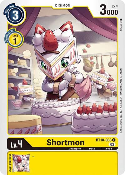 Shortmon BT10-033 C Xros Encounter Digimon card