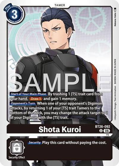 Shota Kuroi BT26-092 U Timeless Bonds Digimon card