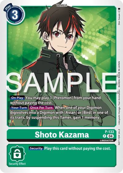 Shoto Kazama P-133 P Digimon Promotion Cards Digimon card
