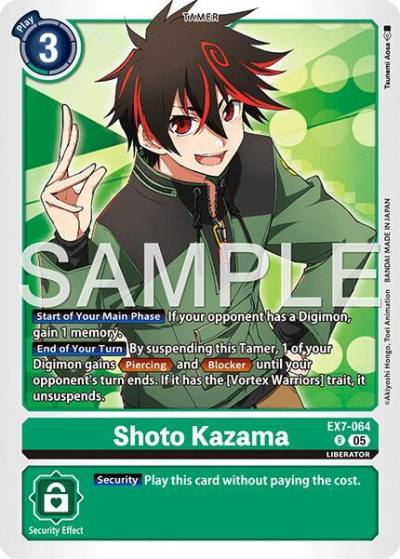 Shoto Kazama Reprint EX7-064 R Advanced Booster Digimon Generation Digimon card