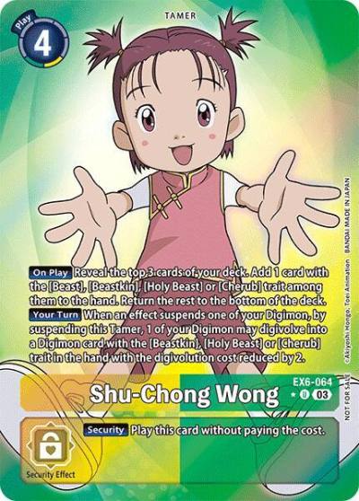 Shu Chong Wong Box Promotion Pack Infernal Ascension EX6-064 U Infernal Ascension Digimon card