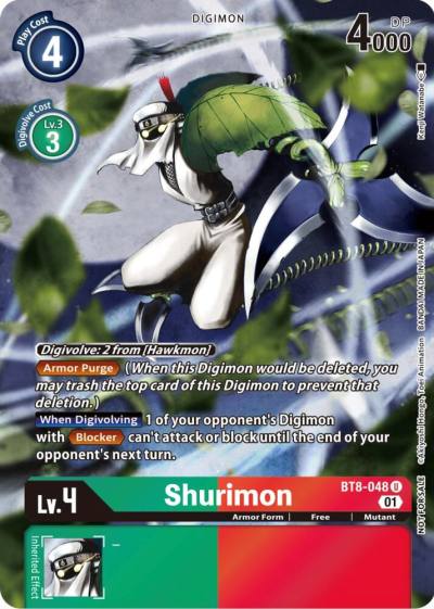 Shurimon Official Tournament Pack Vol9 BT8-048 U New Awakening Digimon card