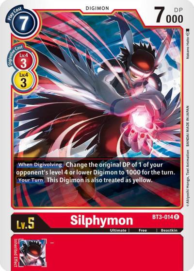 Silphymon BT3-014 R Release Special Booster 1.5 Digimon card