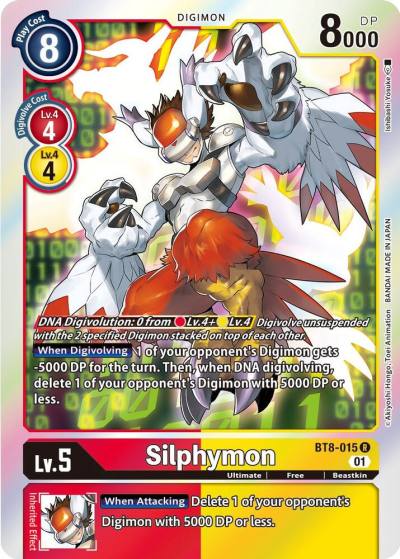 Silphymon BT8-015 R New Awakening Digimon card