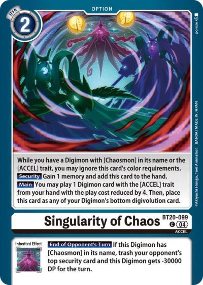 Singularity of Chaos BT20-099 C Release Special Booster 2.5 Digimon card