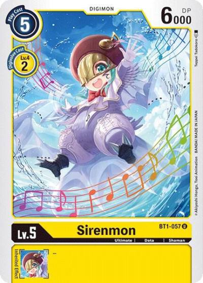 Sirenmon BT1-057 U Release Special Booster 1.0 Digimon card