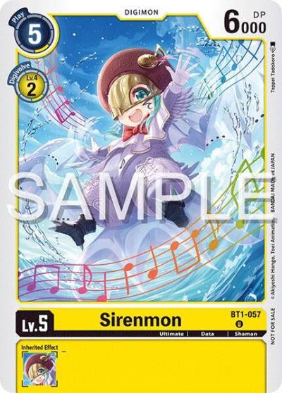 Sirenmon Time Stranger Demo Deck BT1-057 U Digimon Demo Deck Exclusive Cards Digimon card
