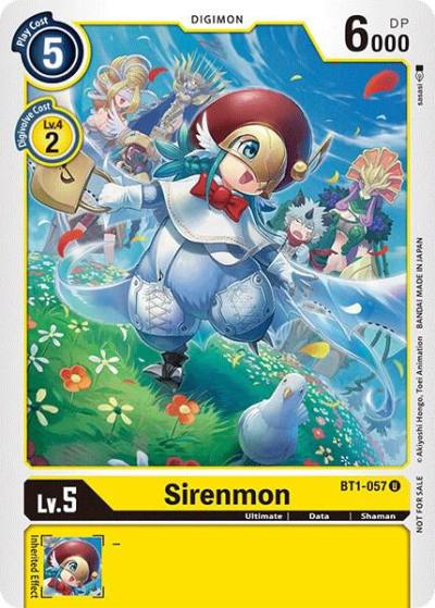 Sirenmon Winner Pack Double Diamond BT1-057 U Release Special Booster 1.0 Digimon card