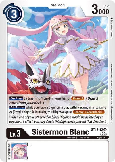 Sistermon Blanc ST12-12 U Starter Deck 12: Jesmon Digimon card