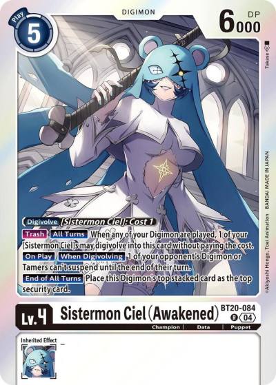 Sistermon Ciel Awakened BT20-084 R Release Special Booster 2.5 Digimon card