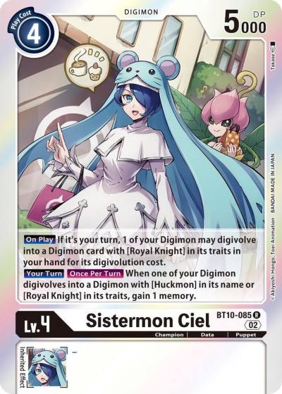 Sistermon Ciel BT10-085 R Xros Encounter Digimon card