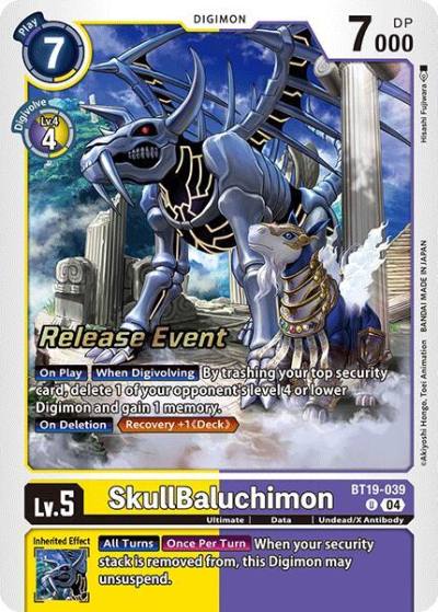 SkullBaluchimon BT19-039 U Release Special Booster 2.0 Celebration Event Cards Digimon card