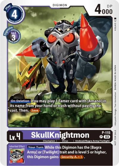 SkullKnightmon 3rd Anniversary Survey Pack P-115 P Digimon Promotion Cards Digimon card