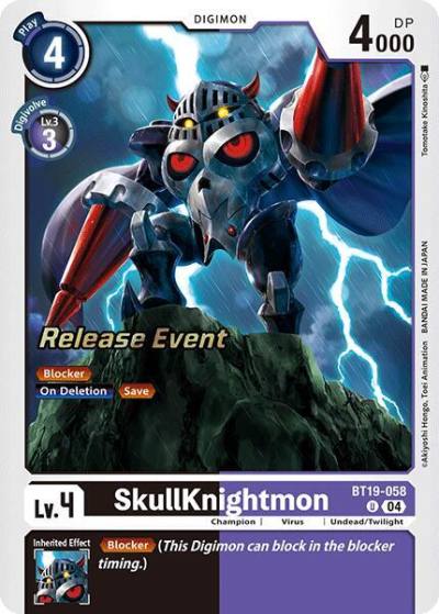 SkullKnightmon BT19-058 U Release Special Booster 2.0 Celebration Event Cards Digimon card