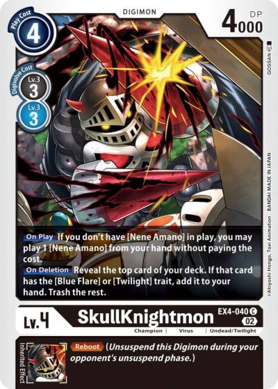 SkullKnightmon EX4-040 C Alternative Being Booster Digimon card