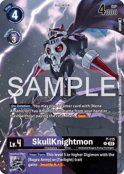 SkullKnightmon Sinister Order Legend Pack P-115 P Digimon Promotion Cards Digimon card