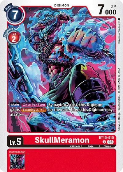 SkullMeramon BT15-015 C Exceed Apocalypse Digimon card