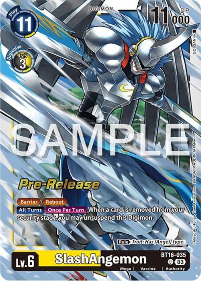 SlashAngemon BT16-035 U Beginning Observer Pre-Release Cards Digimon card