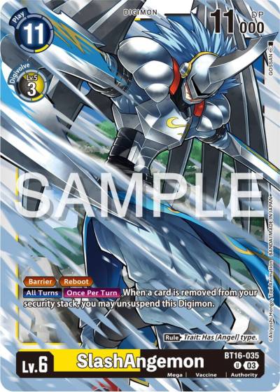 SlashAngemon BT16-035 U Beginning Observer Digimon card