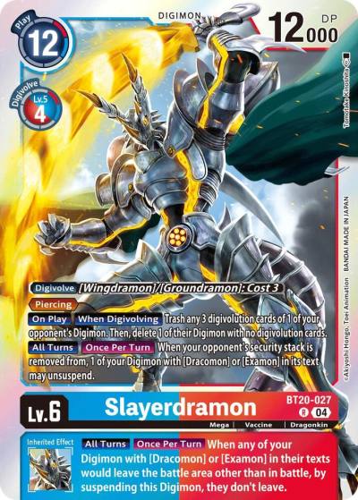 Slayerdramon BT20-027 R Release Special Booster 2.5 Digimon card