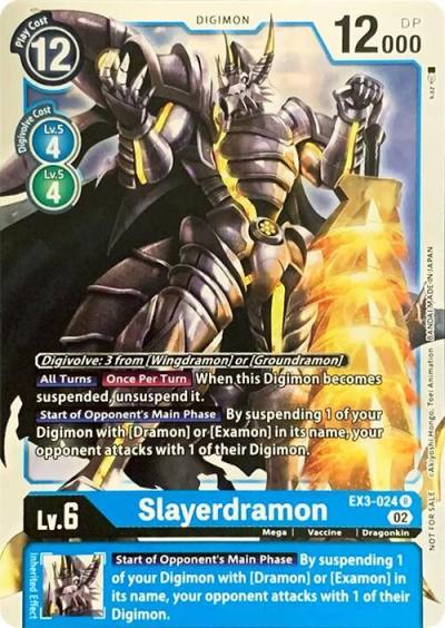 Slayerdramon EX3-024 R Revision Pack Cards Digimon card