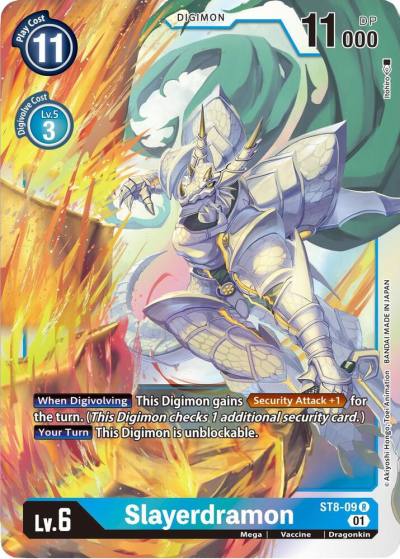 Slayerdramon ST8-09 R Starter Deck 08: Ulforce Veedramon Digimon card
