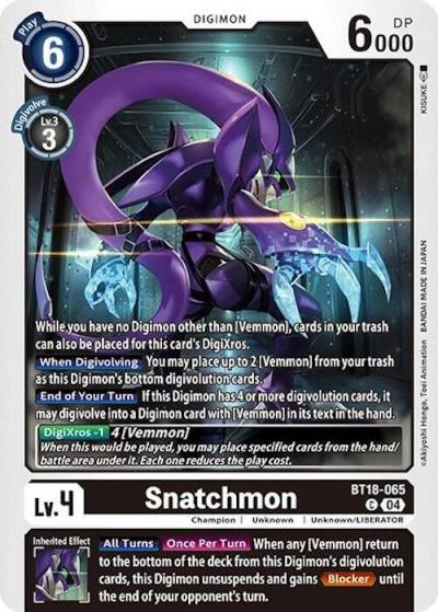 Snatchmon BT18-065 C Release Special Booster 2.0 Digimon card
