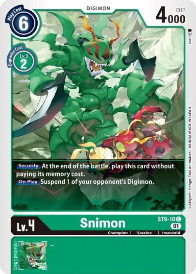 Snimon ST9-10 C Starter Deck 09: Ultimate Ancient Dragon Digimon card