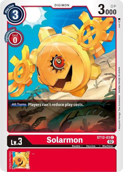 Solarmon ST12-03 C Starter Deck 12: Jesmon Digimon card