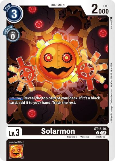 Solarmon ST15-04 C Starter Deck 15: Dragon of Courage Digimon card
