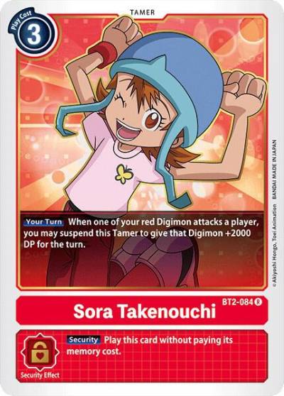 Sora Takenouchi BT2-084 R Release Special Booster 1.0 Digimon card