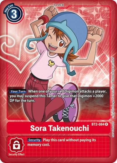 Sora Takenouchi Box Topper BT2-084 R Release Special Booster 1.0 Digimon card