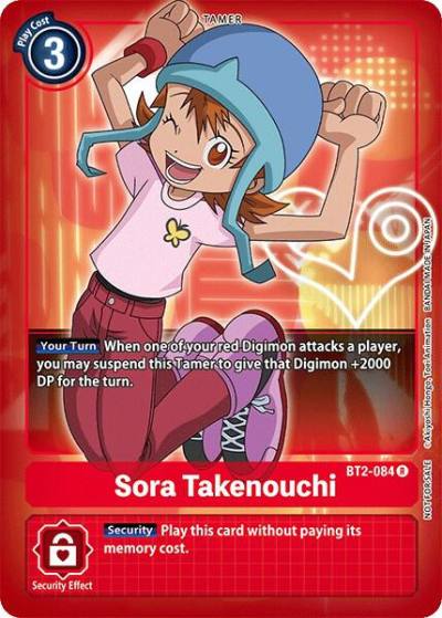 Sora Takenouchi Official Tournament Pack Vol3 BT2-084 R Release Special Booster 1.0 Digimon card