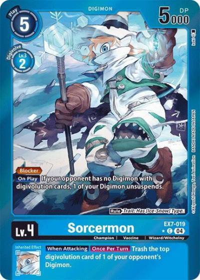 Sorcermon Foil EX7-019 C Digimon LIBERATOR Digimon card