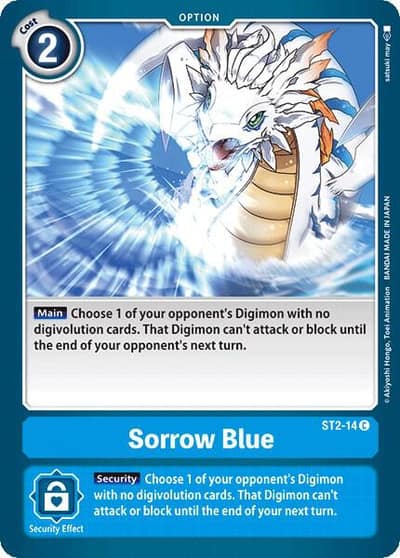 Sorrow Blue ST2-14 C Starter Deck 02: Cocytus Blue Digimon card