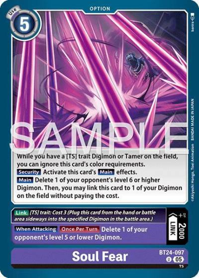 Soul Fear BT24-097 U Time Stranger Digimon card