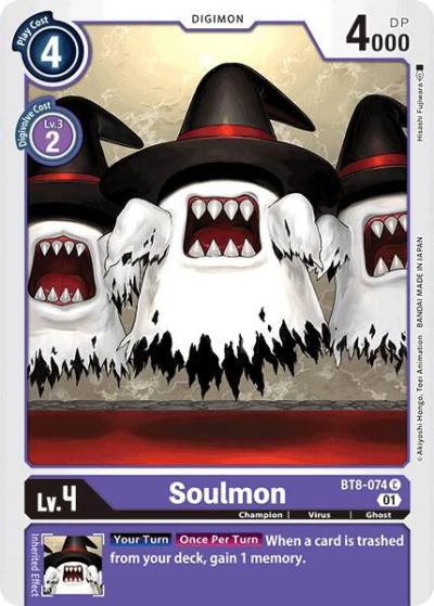 Soulmon BT8-074 C New Awakening Digimon card
