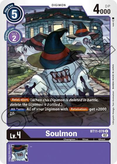 Soulmon Foil BT11-078 C Dimensional Phase Digimon card